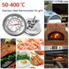 0-500℃ Stainless Steel Oven Food Cooking Baking Thermometer Grill Meat Thermometer Dial Temperature BBQ Pizza Kitchen Tools