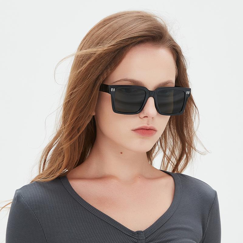 2PACK Classic Rivet Arrow Luxury Brand Designer Square Sunglasses Women for Men Popular Vintage Punk Outdoor Driving Glasses