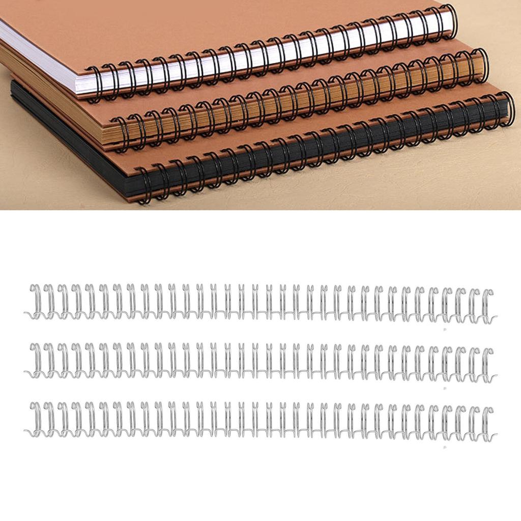 100 Stück Spiralbindespiralen 34   3:1 Teil   Papier Doppelspirale Bindespiralen 120 Blatt Kapazität 14,3 mm Durchmesser