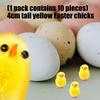 10 Stück 4 cm kleines gelbes Küken Osterdekoration Plüsch Polyester Küken Ornament Für Handgefertigte Bastelarbeiten Nähen Verzierungen