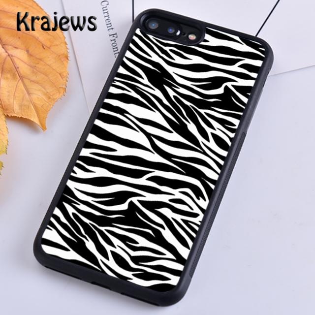 Krajews zebra print clip art silicone side Phone Case For iPhone 14 5 SE 6s 7 8 plus X XR XS 11 12 13 pro max Galaxy S21 S22