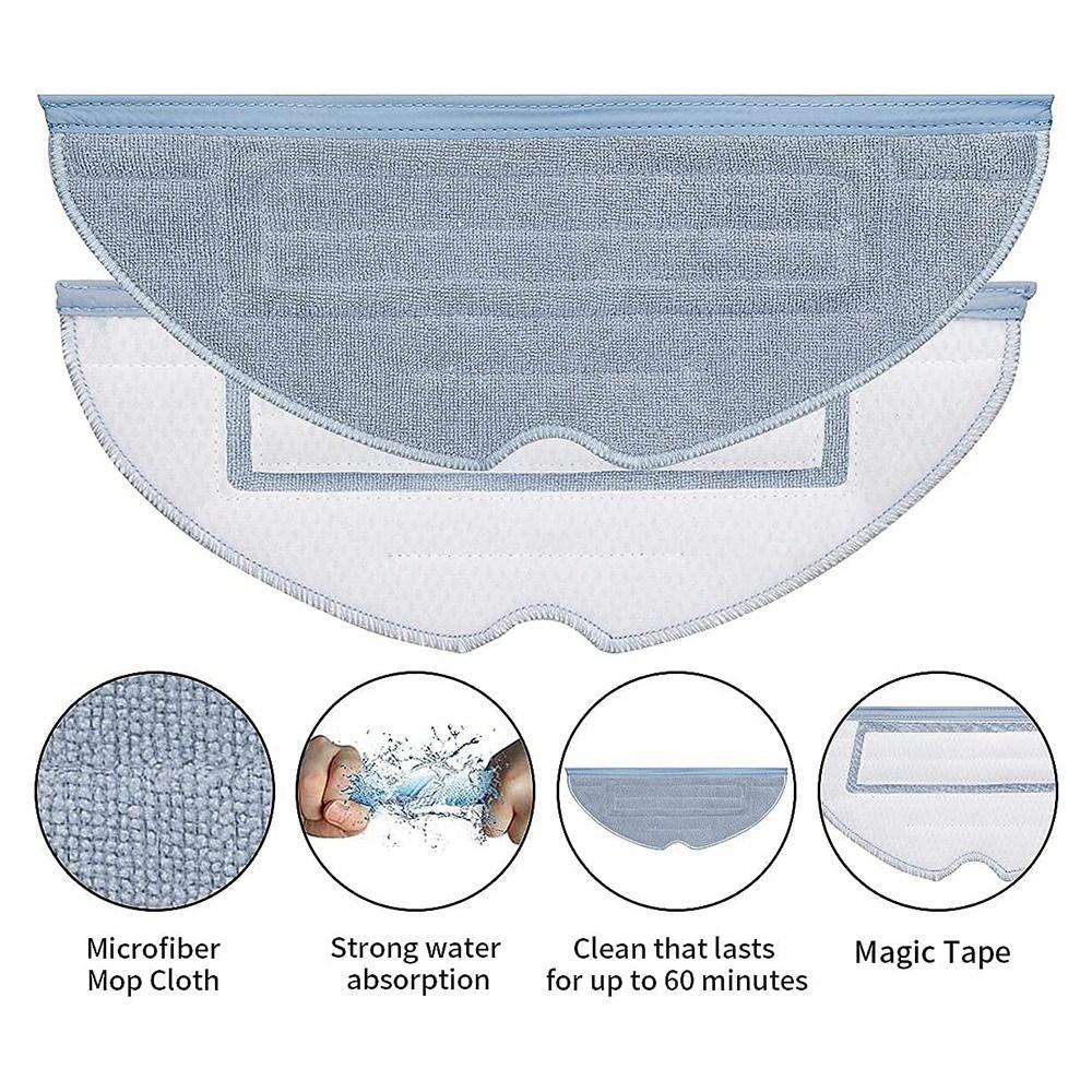Good-5 Pcs Mop Pads For Xiaomi Roborock S 7 S7 Max T7S T7S Plus Robot Vacuum Replacement Accessories