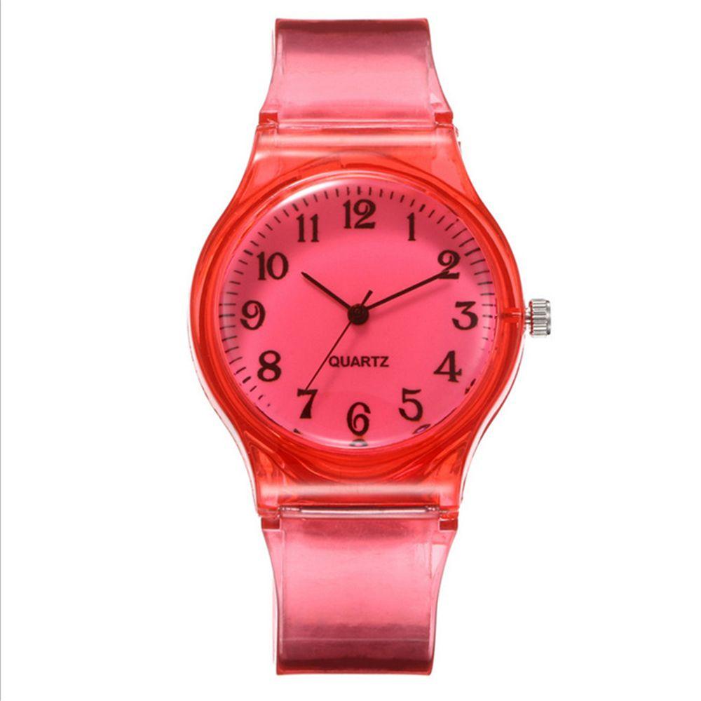 Practical Gifts Women Jelly Quartz Watch Silicone Wristwatch Candy Wrist Watch Student Clock