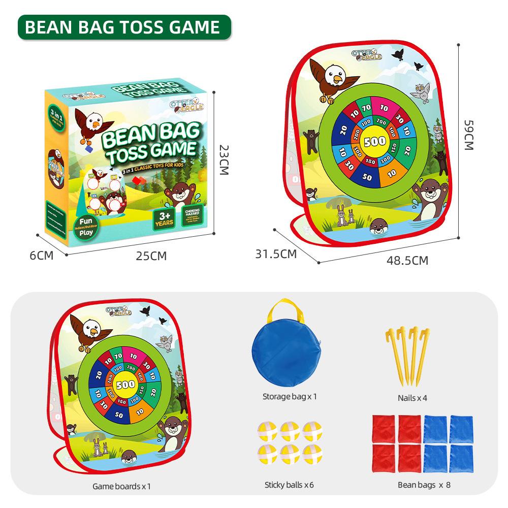 

Костюм для родителей и детей, детский подарок на метание мешочков с песком, интерактивные игрушки для семейного газона Sandbags&Sticky Balls