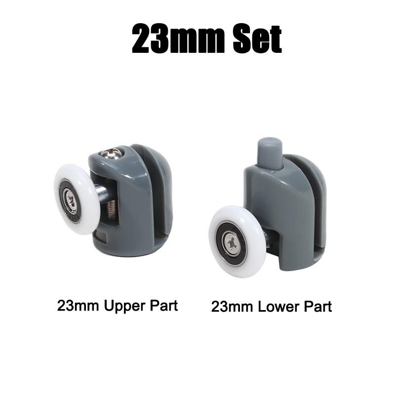 2pcs/set Shower Rooms Cabins Pulley &Shower Room Roller /Runners/Wheels/Pulleys Diameter 23/25mm 1x Upper Part 1x Lower Part NEW