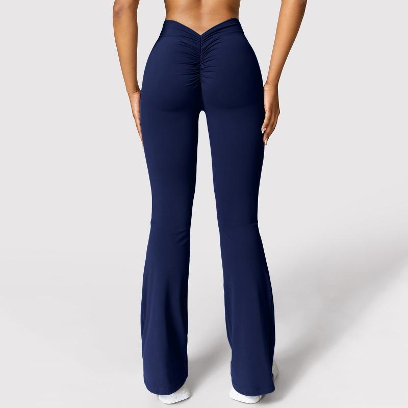 Women High Waist Flared Yoga Pants Workout Fitness Long Leggings