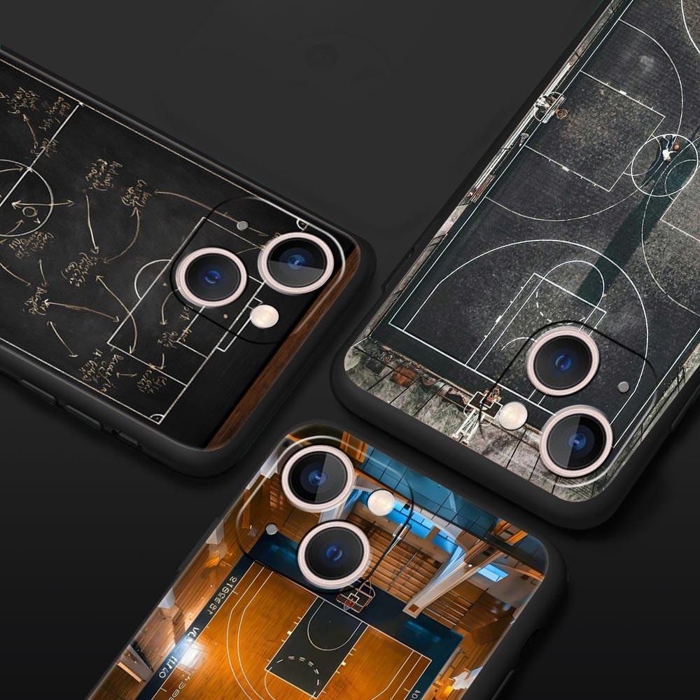 Football Basketball Tactical Board Phone Case Cover for iPhone 17 16 15 14 13 12 11 Pro Max 17Air Plus Shockproof Soft TPU Shell