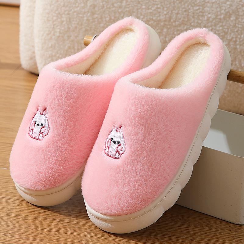Unisex Non-Slip Warm Cotton Slippers for Home and Office - Winter Collection