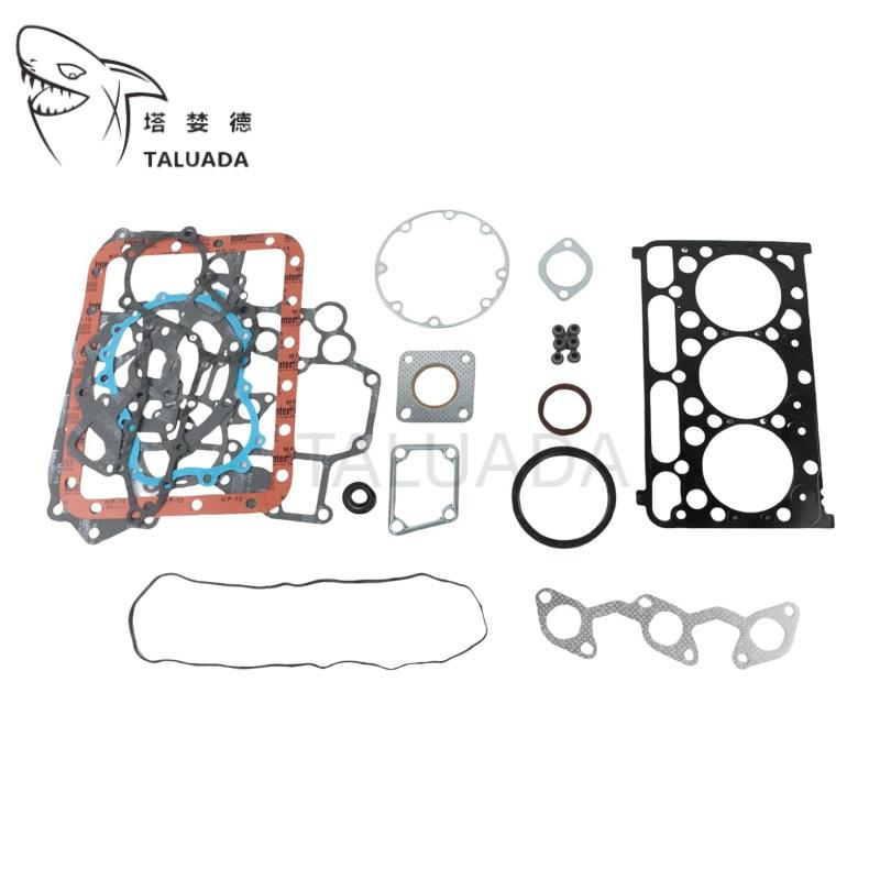 For D1703 Engine Gasket Kit Full Set Head Gasket Kubota D1703 D1703E L3300DT L35TL Bobcat 325C 328 329 Excavator Engine