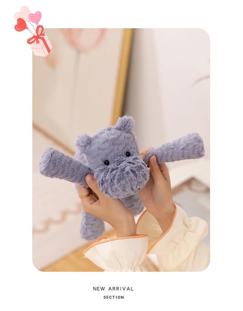 Cute Animal Plush Toy: Elephant, Monkey, Rabbit, Hippo, Puppy, Lamb Comfort Doll