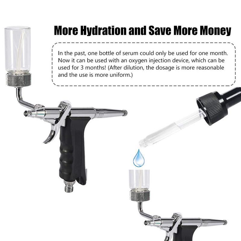 Professionelle Wasser-Sauerstoff-Maschine, Jet-Spritzpistolen-Set, Hautpflege, feuchtigkeitsspendende Gesichtsreinigung, Porenaufhellung, Sauna, Spa, Beauty Home