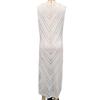 Vacation Dress Sexy Collar Solid Color Breathable Hollow Knitted Suspender Long Skirt Women's Dress