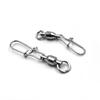 MNFT 12Pcs Stainless Steel Snap Swivel Fishing Accessories Solid Ring Terminal Tackles Connector Rig 0 # -8 # Optional