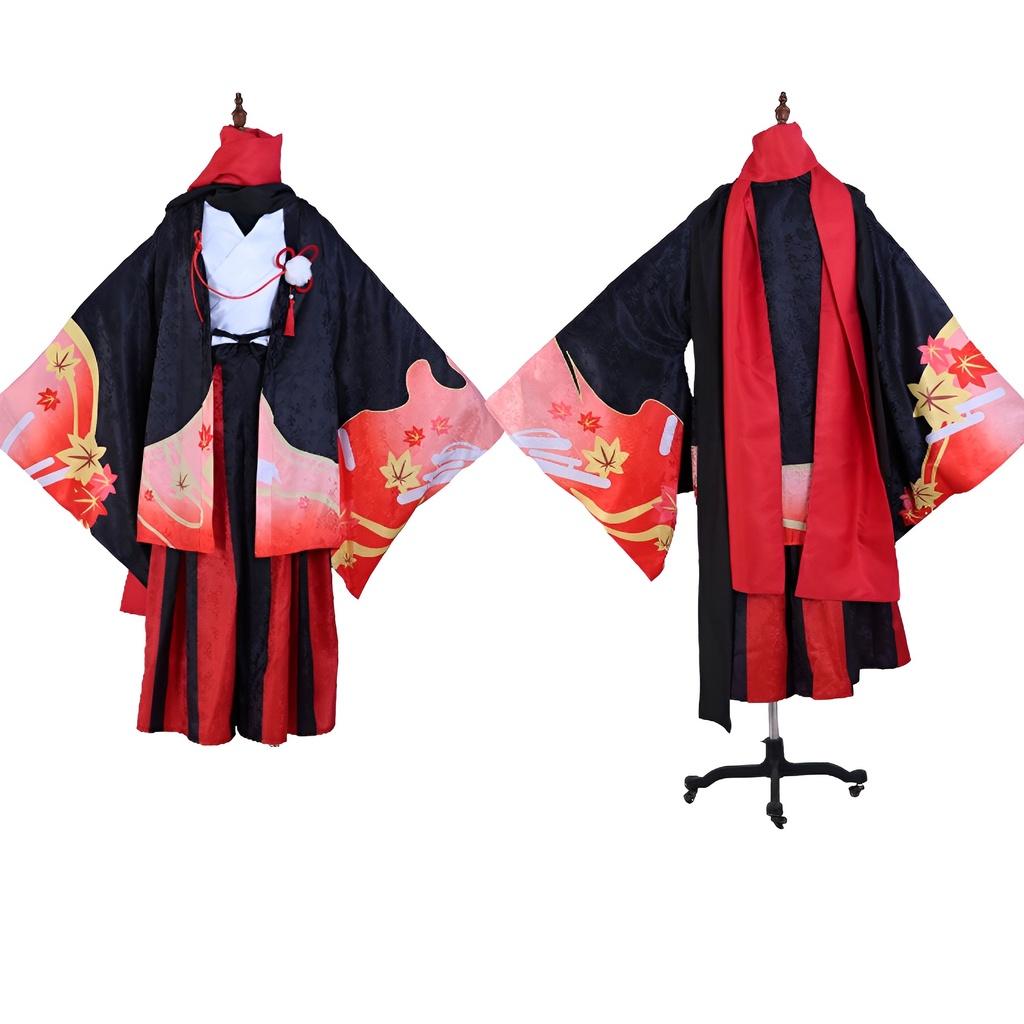 Kaedehara Genshin Impact Kazuha Cosplay Costume Outfit Xmas Halloween Party