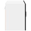 Wall Mounted Glass Cabinet LUCCA Black 60 X 31 X 40 Cm Particleboard
