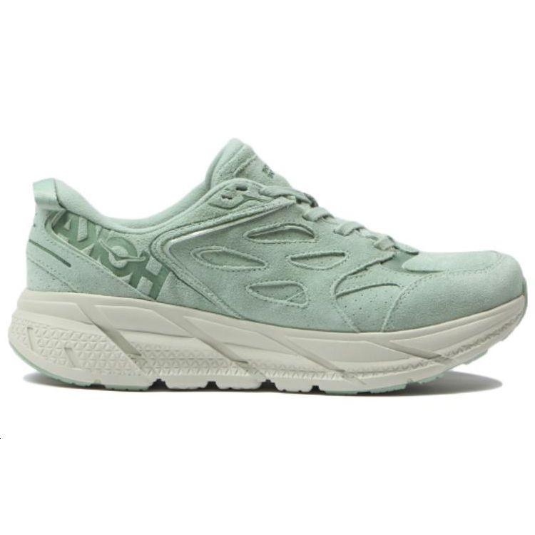 HOKA Clifton L Suede Smoke Green Unisex Sneakers Celadon-Tint 1122571-SGCT