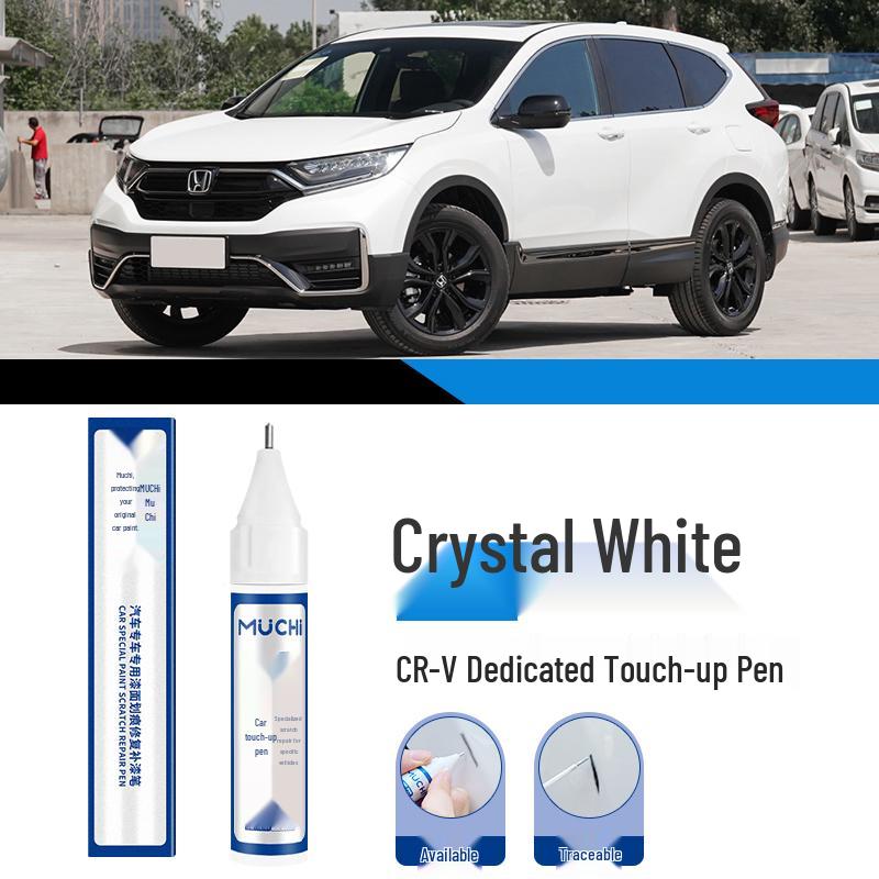 CRV Crystal White Pearl & Black Touch-Up Paint Pen for Car Scratches