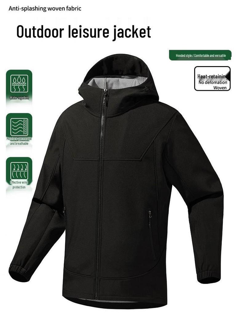 Windproof Waterproof Softshell Mountaineering Jacket - Trendy Outdoor Sports Gear for Spring & Autumn