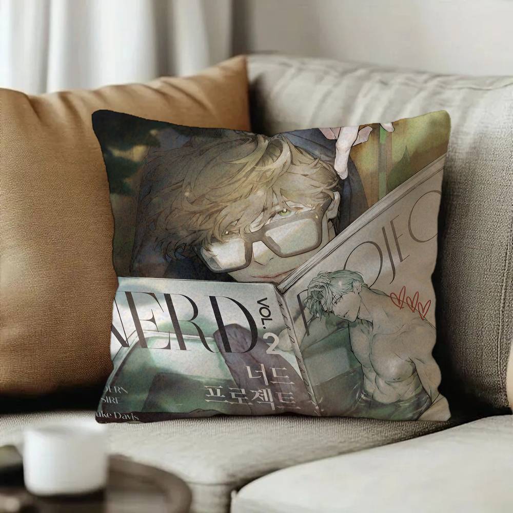 Nerd Project Bl Anime Personalized picture text home decorative pillows Household Gifts 45x45cm