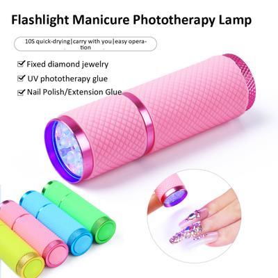 Lampada per unghie speciale per smalto per unghie Lampada per unghie stile mini torcia a LED Lampada per fototerapia portatile ad asciugatura rapida 