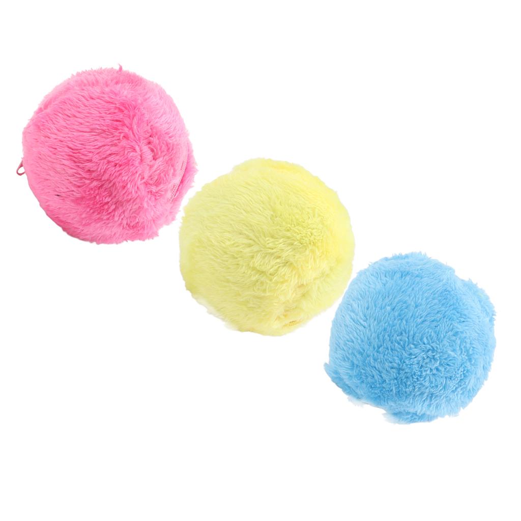 Automatische Rollball-Bodenreinigung erregt Aufmerksamkeit Haustier Interaktives Rollball-Spielzeug mit Plüsch