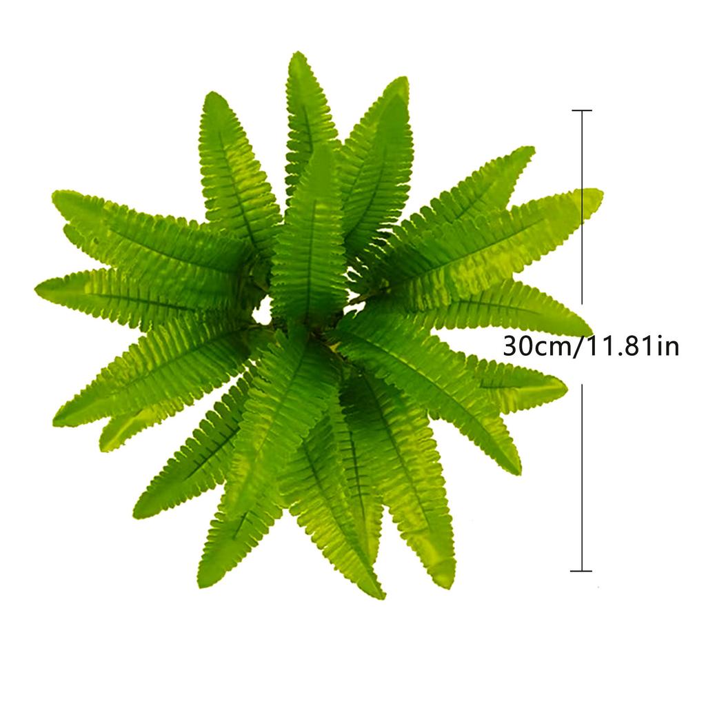Large Artificial Fern 45-110CM Tropical Fake Fern WholesaleLeaves Persian Leaves Wall Hanging Plants For Home Garden Decor