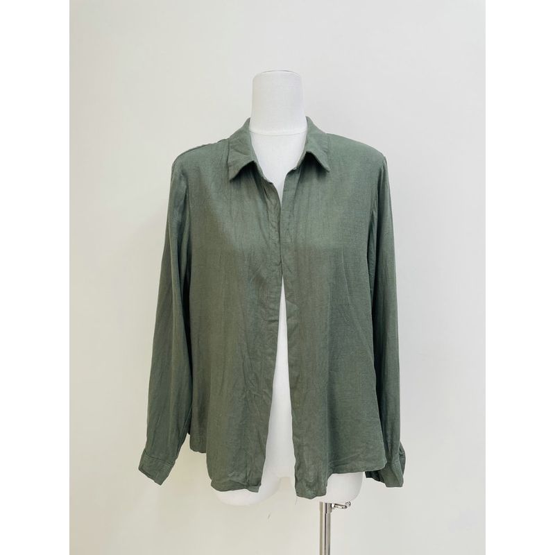 

Foreign Trade Original Garment Original Single Natural Oxygen Feeling Casual Cotton and Linen Slimming Loose Multi-Color Shirts Mid-Length Top Color 3 T5