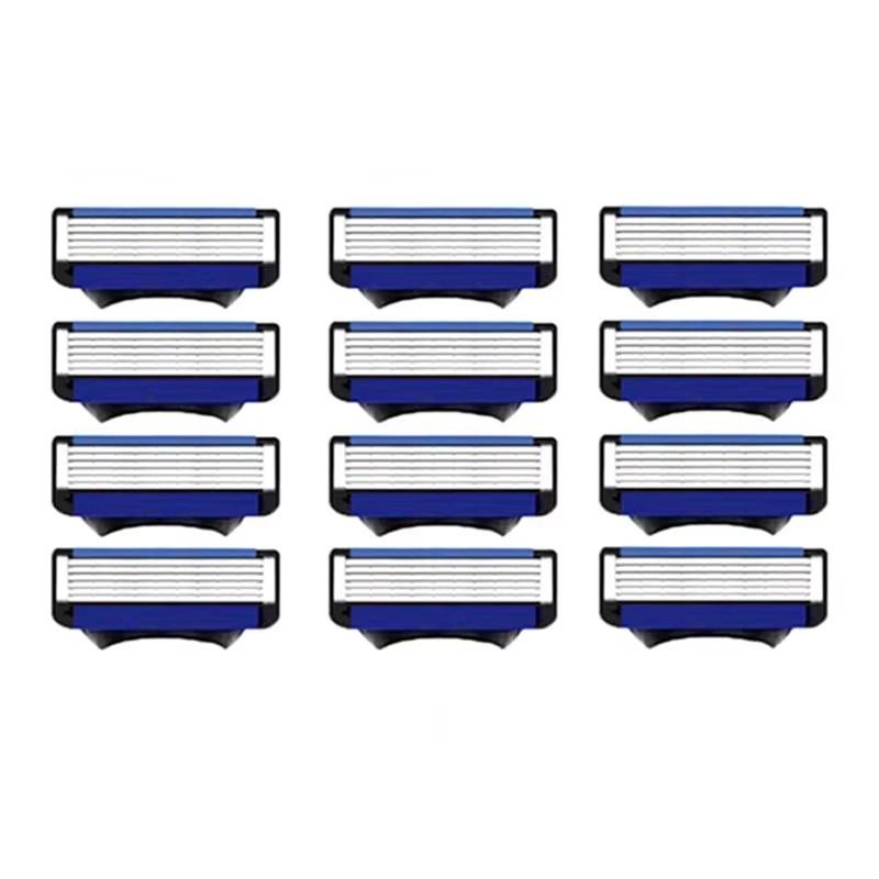 NEW 4-25 Pcs Comb Men's Razor Fusion Pro Power Shaving Shaver Male Face Beard Hair Trimmer 6 Layer Blades Replacement Refills