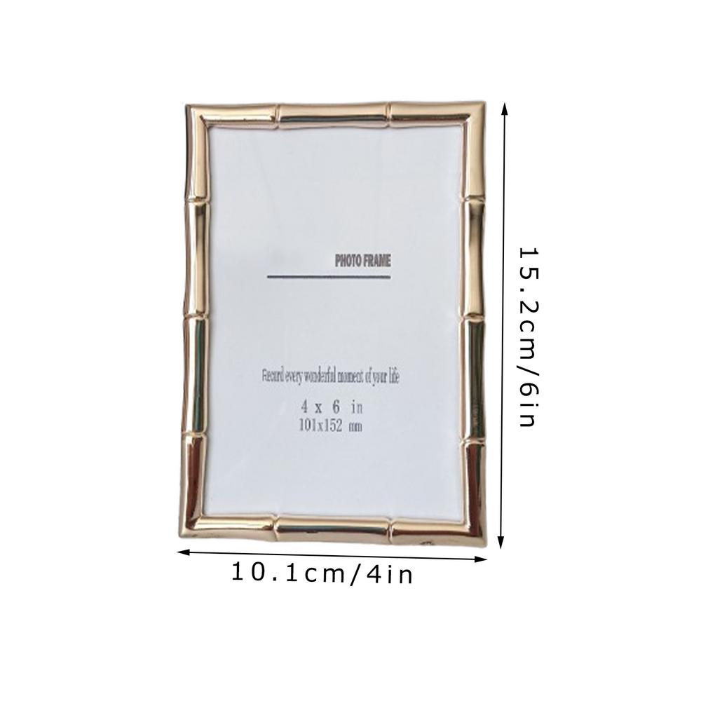 Golden Metal Photo Frame Stand Photo Frame Desktop Pendulum Decorative Frame Wall Decoration room photo decoration frame