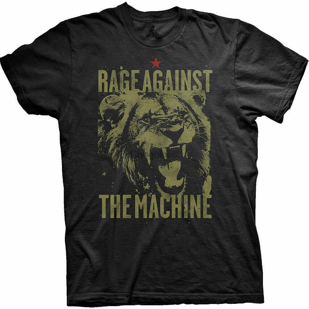 Retro Lion Rage Against The Machine Band Shirt Black Unisex S-2345XL Unisex T-Shirt S