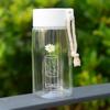 Water bottle summer fresh daisy water cup flower with lanyard plastic cup portable cup household plastic cup