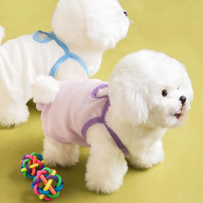 [Haustier] Ärmelloses T-Shirt mit Strickspitze S