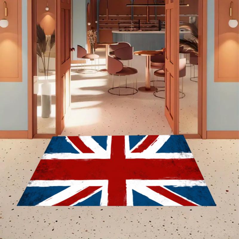 

Union Jack Rug British Flag Entryway Doormat NonSlip Easy Clean Retro for Home Decor Carpet for Living Room Bedroom Pet Friendly 40X60cm