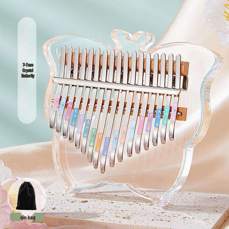 21-Key Acrylic Thumb Piano - Kalimba Musical Instrument