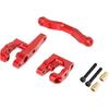 7075 Aluminum Steering Set for Arrma 1/18 Granite Grom Mega RC Car Upgrade Parts(Replace ARA340202)(Red)