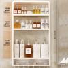 Punch-Free Wall-Mounted Bathroom Organizer Shelf