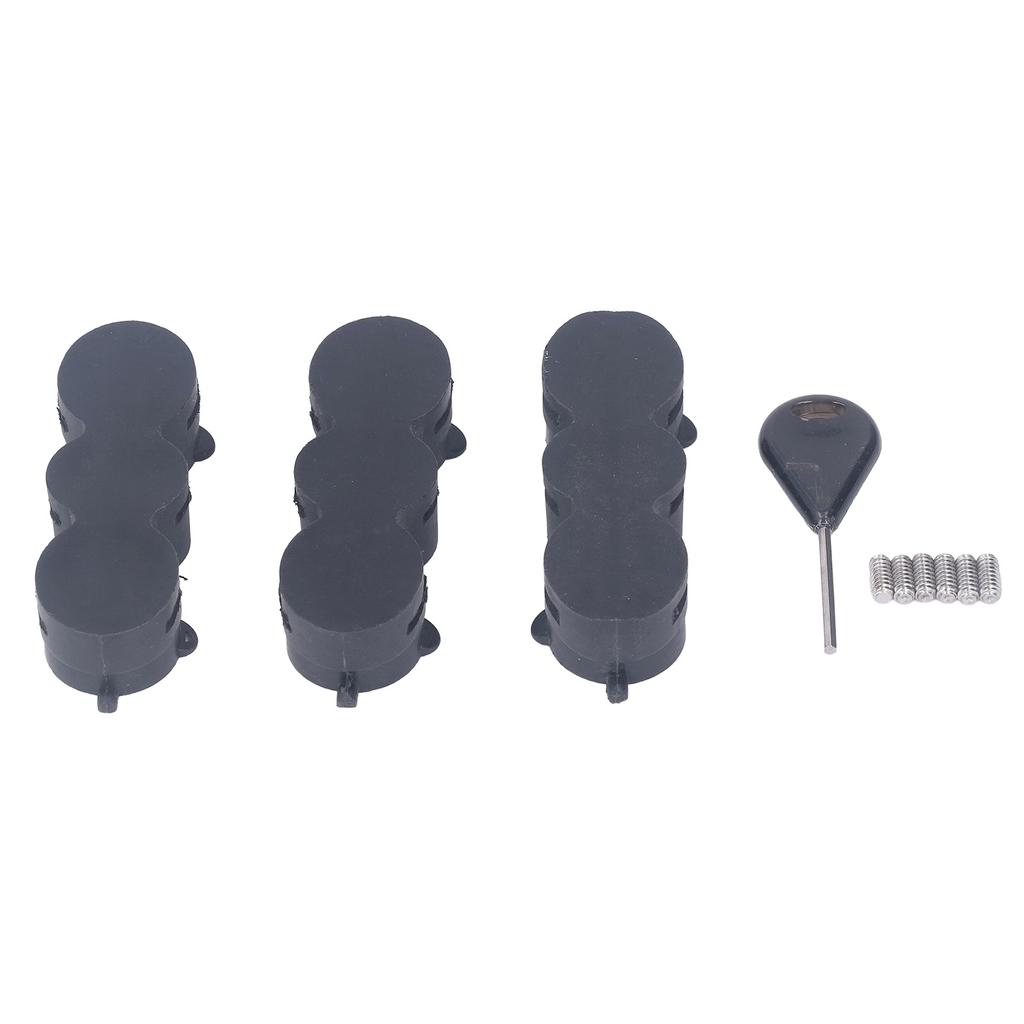 3Pcs Surfboard Fin Box Tail Rudder Box Replacement Groove Base Surf Board Fin Plug for Longboard