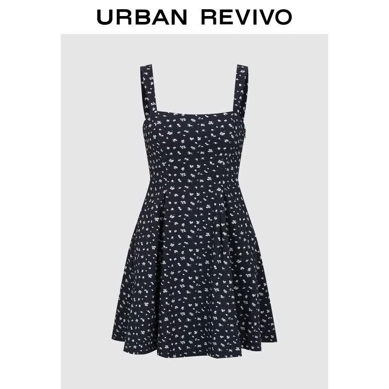 UR2026 Women s Floral Strappy Mini Dress L