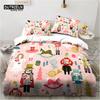 Cartoon Nutcracker Duvet Cover Set Christmas Tree Star Bedding Set Microfiber Royal Guarder Comforter Cover Twin King Queen Size Tool