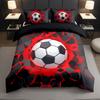 Quilt Cover Bedding 3D Printing Three-Piece Set Home Textiles Technology Sense Football Sports