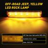 10 Pods LED Rock Lights Underglow Car Truck Bed Lighting Neon Light Decor Yellow