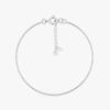 [925 Silver] Single Pearl Snake Chain Bracelet . MLB2608