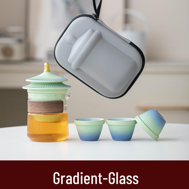 Portable Ceramic Quick Tea Set