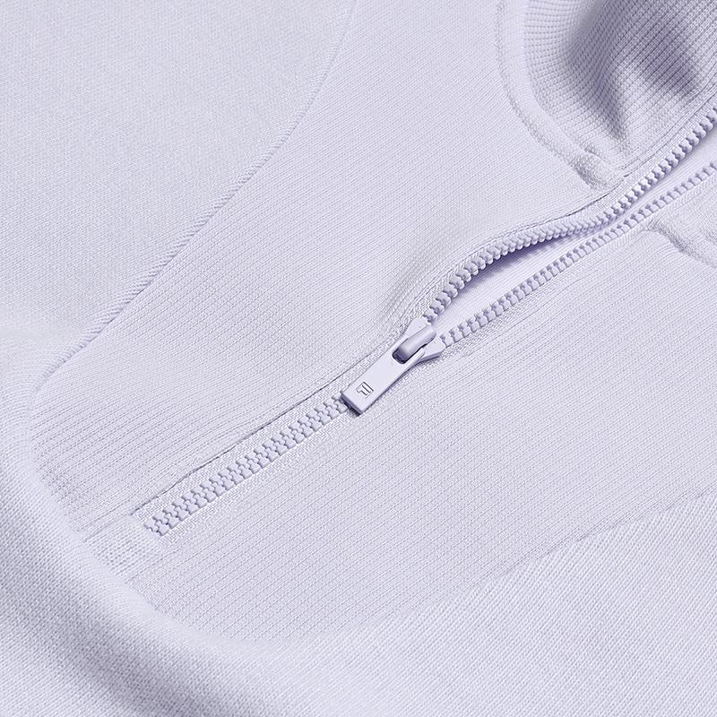 FILA Heritage Fashion Simple Classic Casual Versatile Comfortable Stand Collar Half-Zip Pullover Long Sleeve Sweatshirt F11W618221F-PU