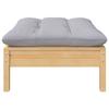 Vidaxl 5-Cz. Garden Lounge Set, Grey Cushions, Pine