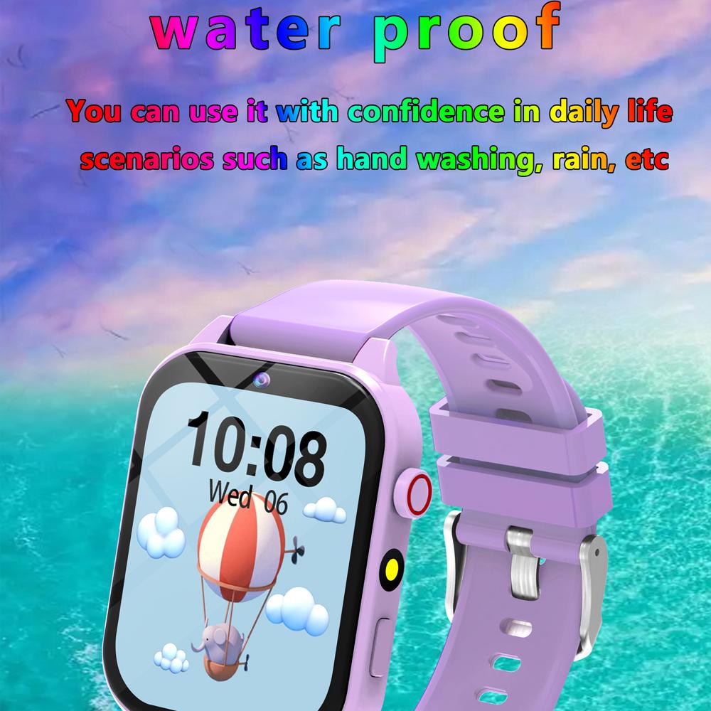 Kinderspiele Smartwatch 1,83'' HD Kamera Taschenlampe Schlafüberwachung Wecker 18 Spiele Smartwatch Kinder Jungen Mädchen Geschenke