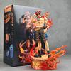 One Piece Portgas D Ace Action Figure Manga One Piece Ace Figurine Anime Peripheral 24cm Collection Model Figura GK Statue Gift