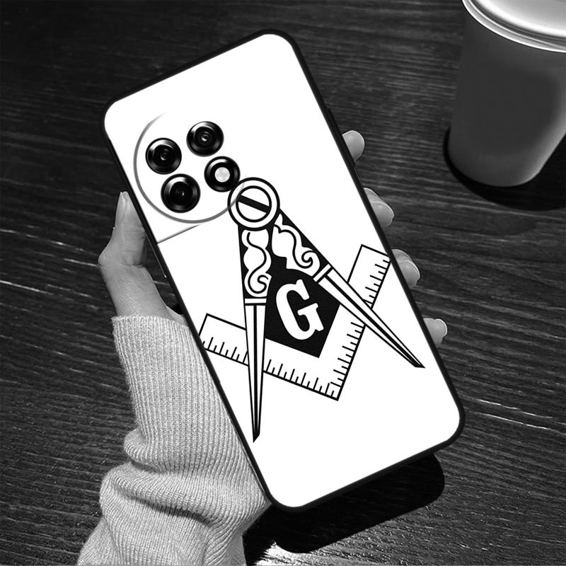 Freemasonry Logo Symbol For OnePlus 15R 13 12 11 9 Pro 12R 13R 10T 13T Case For OnePlus Nord 5 CE 2 3 4 Lite N20 N30