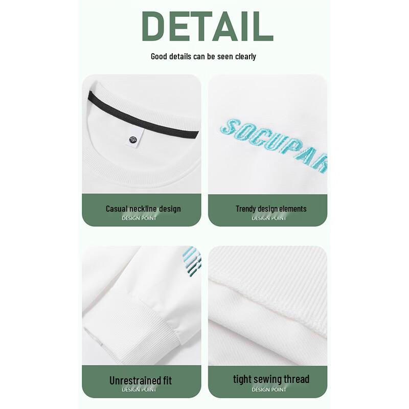 Wassup Sohot Men's Round Neck Pullover Sweatshirt