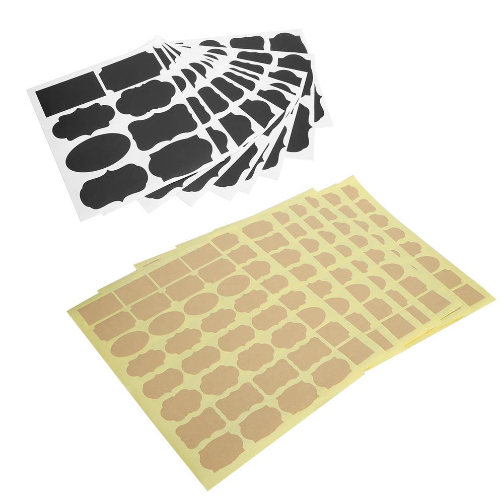 328pcs Chalkboard Label Stickers Adhesive Waterproof Sticker for Flower Pot Storage Jar